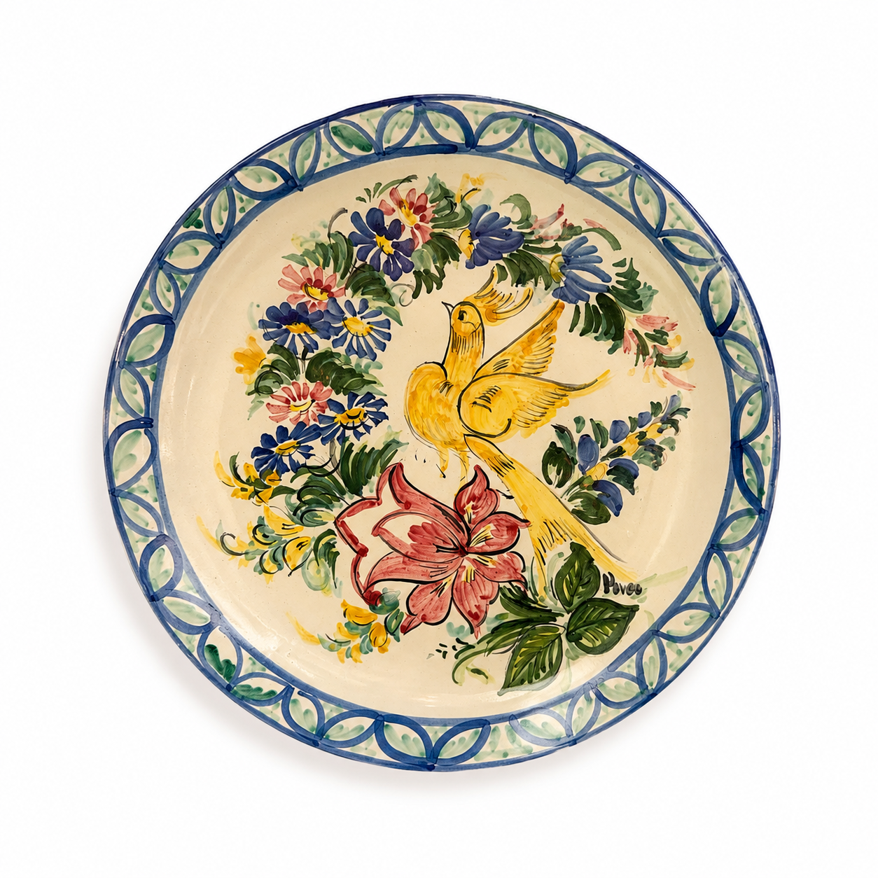 HAND PAINTED CERAMIC PLATE