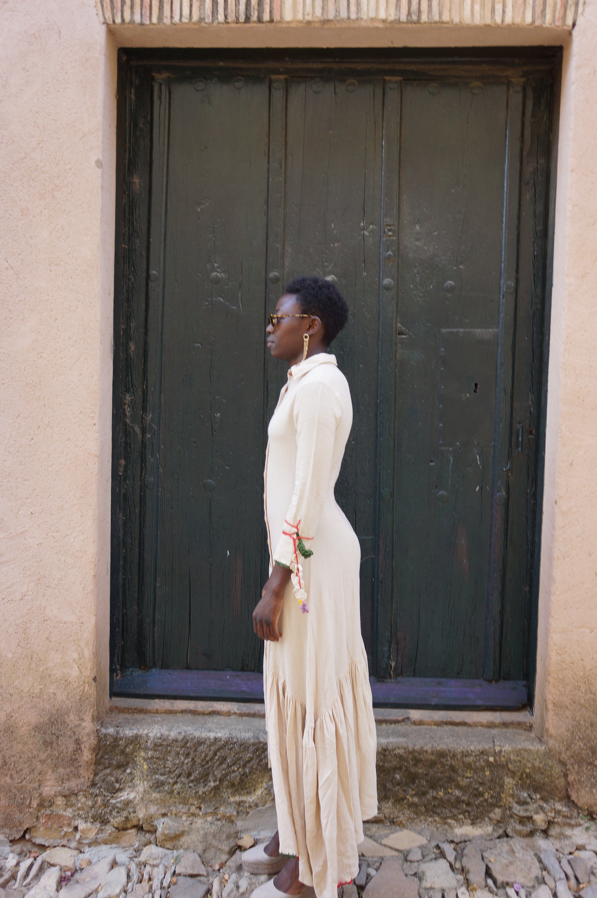 Embroidered Indian Shirt Dress