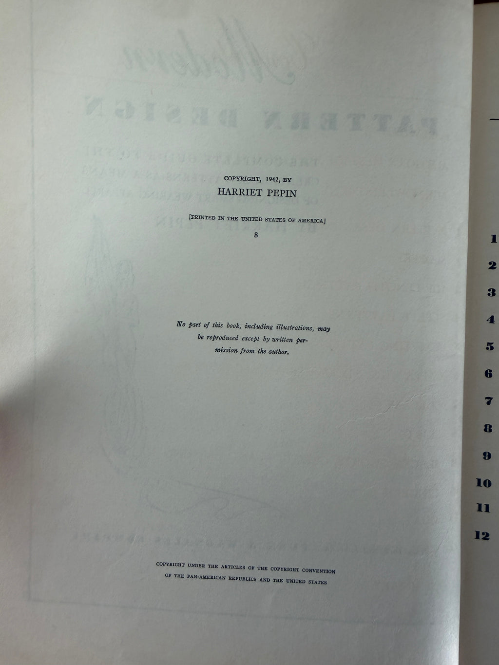 PATTERN DESIGN VINTAGE BOOK