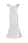 FITTED JERSEY LACE DRESS
