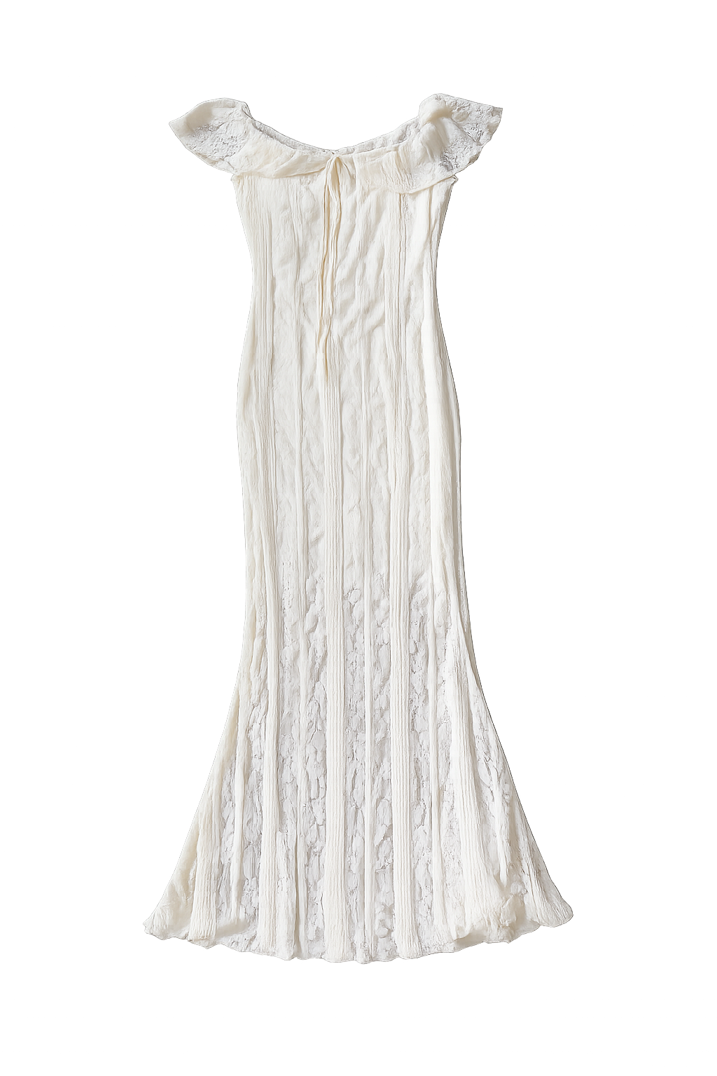 FITTED JERSEY LACE DRESS