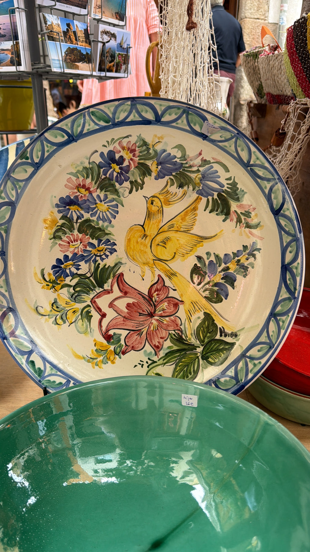 HAND PAINTED CERAMIC PLATE