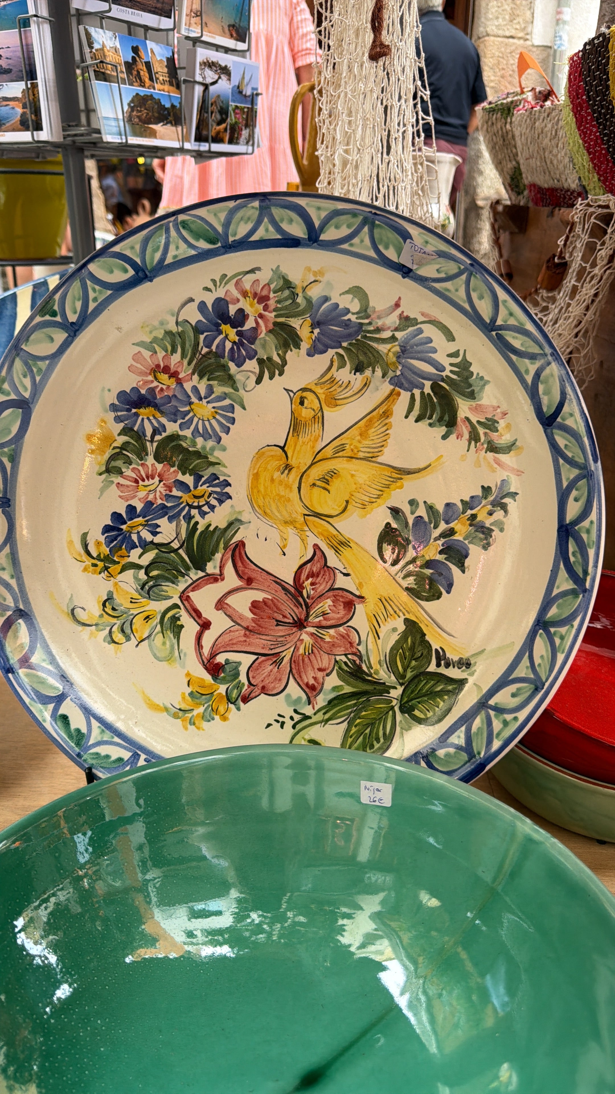HAND PAINTED CERAMIC PLATE